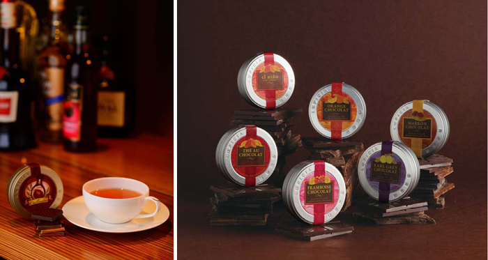 テ・オ・ショコラとチョコレートの香りの紅茶プチ缶