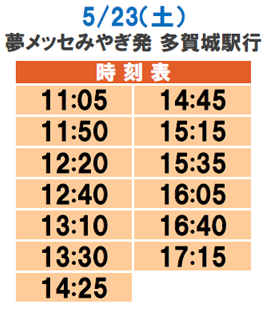 〈夢メッセみやぎ　発〉
