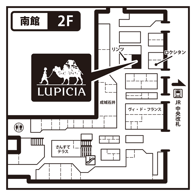 さんすて岡山ショップ MAP